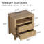65cm W Manufactured Wood Bedside Table-1461840439