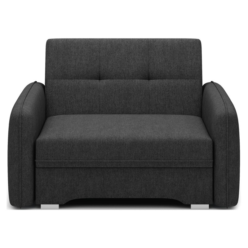 Sarlota 2 Seater Sofa Bed, Black