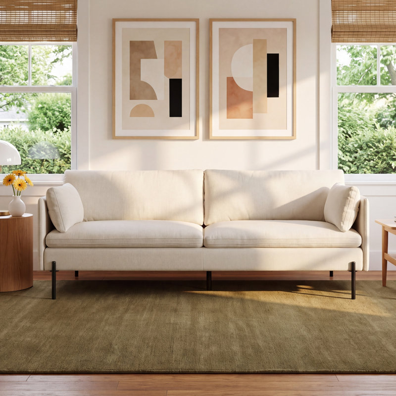 Moab Upholstered 81 " Sofa, Flanigan Cotton