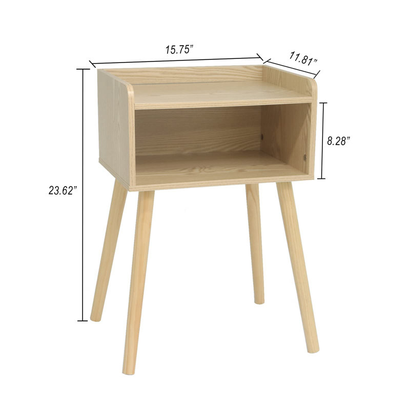 Table de chevet Chancey, Naturel