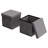 Charboneau Ottomans with Storage Pockets - 15-Inch Folding Foot Rests or Storage Organizers for Bedroom, Living Room, or Dorm, Set of 2 - Grey-123091366