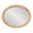 Burlwood Oval Wall Mirror