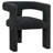 Jeremas Boucle Upholstered Accent Side Chair Black-1332008103
