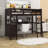 Dorie Kids 6 Drawers Wooden Loft Bed With Desk and Shelves-920519153-920519154