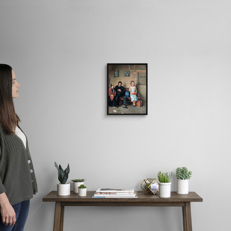 Impression sur toile Hollywood Dreams, Cadre flottant noir, H 16 po x l 13 po x P 1,75 po