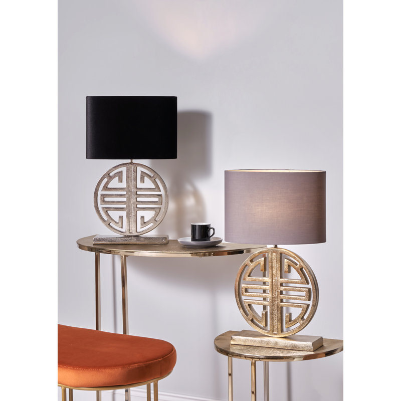 Onondaga Metal Lamp Base Lamp, Shiny Silver