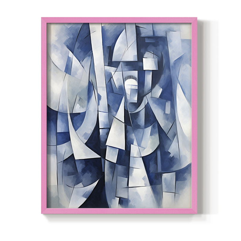 NAUTICAL Series CDXIII Framed Print - Solid Wood, Rose, H 21 po x l 17 po