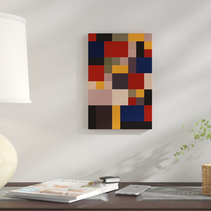 « bauhaus lives », impression sur toile, H 40 po x l 26 po x P 1,5 po, Toile tendue, Pas de tapis