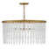 Rubina 30" Six-Light Chandelier w/ Hand-Strung Crystal Strands