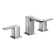 Moen 90 Degree 8 in. Widespread 2-Handle Mid-Arc Bathroom Faucet Trim Kit in Chrome (Valve Not Included)