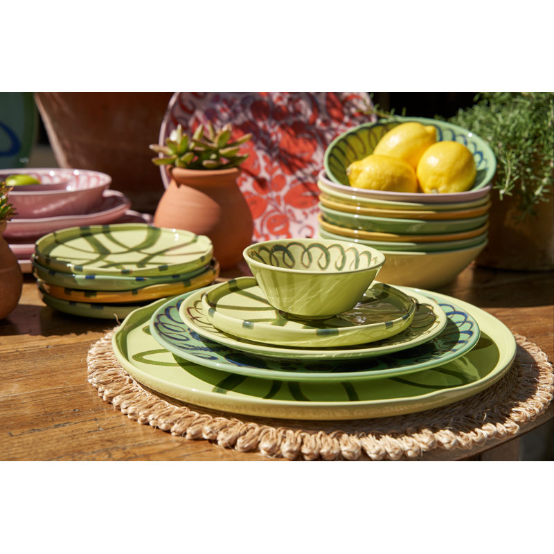 Amalfi Dinner Plate - 10.6", Green