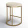 Upholstered Counter Stool with Metal Frame
