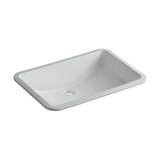 Ladena® Vitreous China Rectangular Undermount Bathroom Sink with Overflow