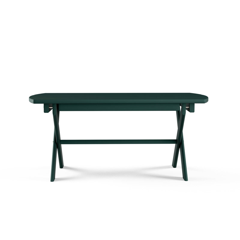  Table d'extérieur pliante ovale, vert foncé-peinture-1, Peinture vert foncé