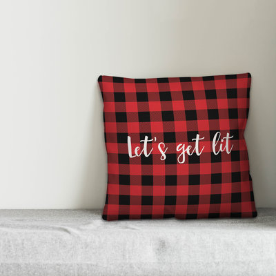 Plaid Throw Pillow