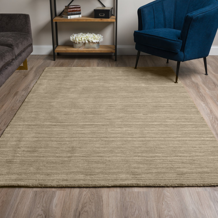 Toby Hand-Tufted Wool Taupe Area Rug