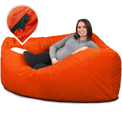  | 6 Ft Corner Bag Bean Bag Chair Replacement Cover Only | Removable Washable | Cover Only