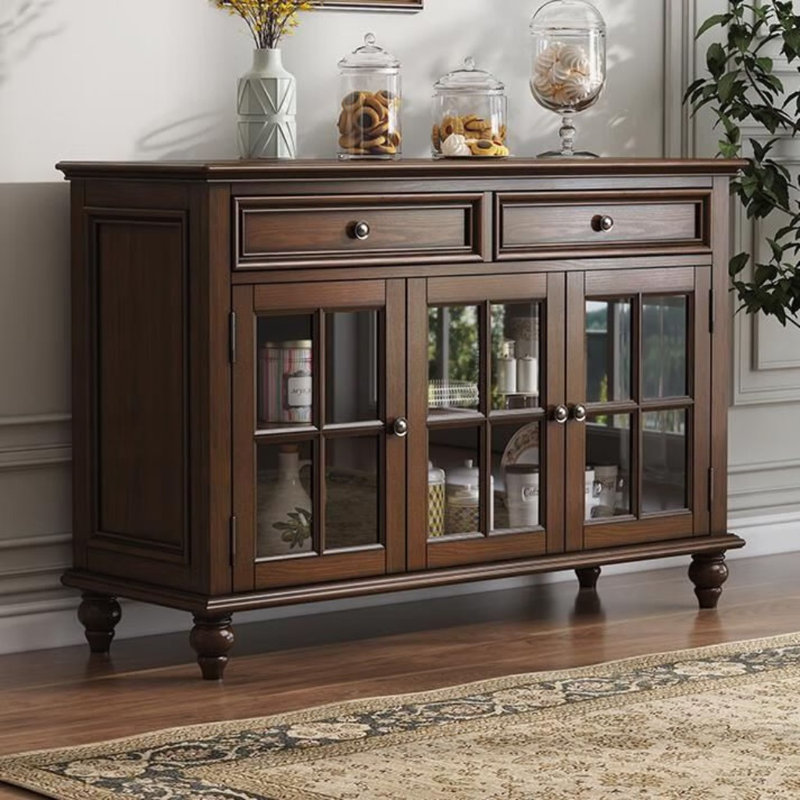 Buffet en verre American Country Style