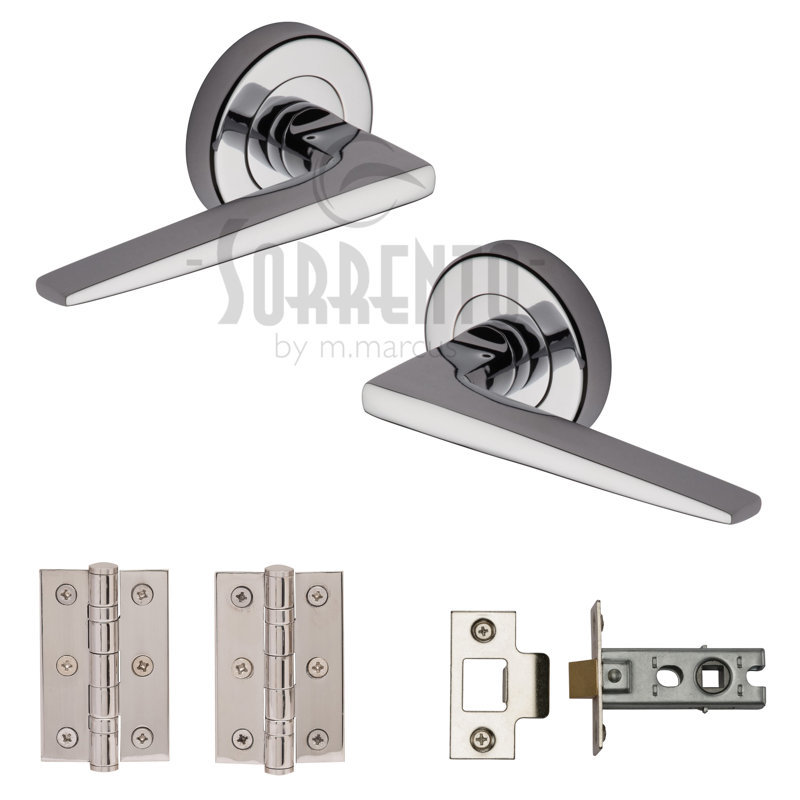 Heritage Brass Swift Door Handle Kit, Polished Chrome