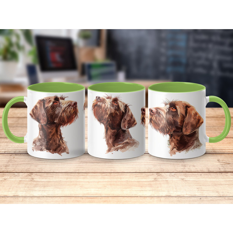 Ceramic Coffee Mug, Light Green