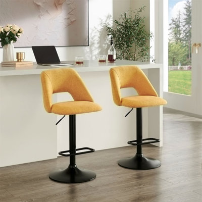 Adjustable Swivel Barstool Set of 2
