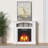 Deneise 31.69'' W Electric Fireplace with Mantel-774187316