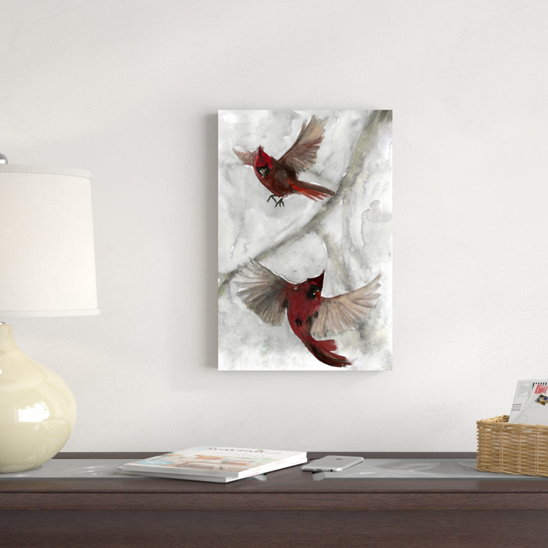 Cardinals I par Stellar Design Studio - peinture sur toile tendue, H 18 po x l 12 po x P 1,25 po