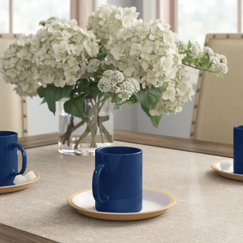 Plainfield Stoneware Coffee Mug, Navy Blue