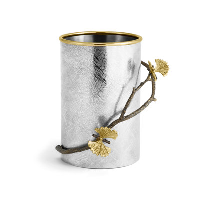 Butterfly Ginkgo Round Utensil Crock