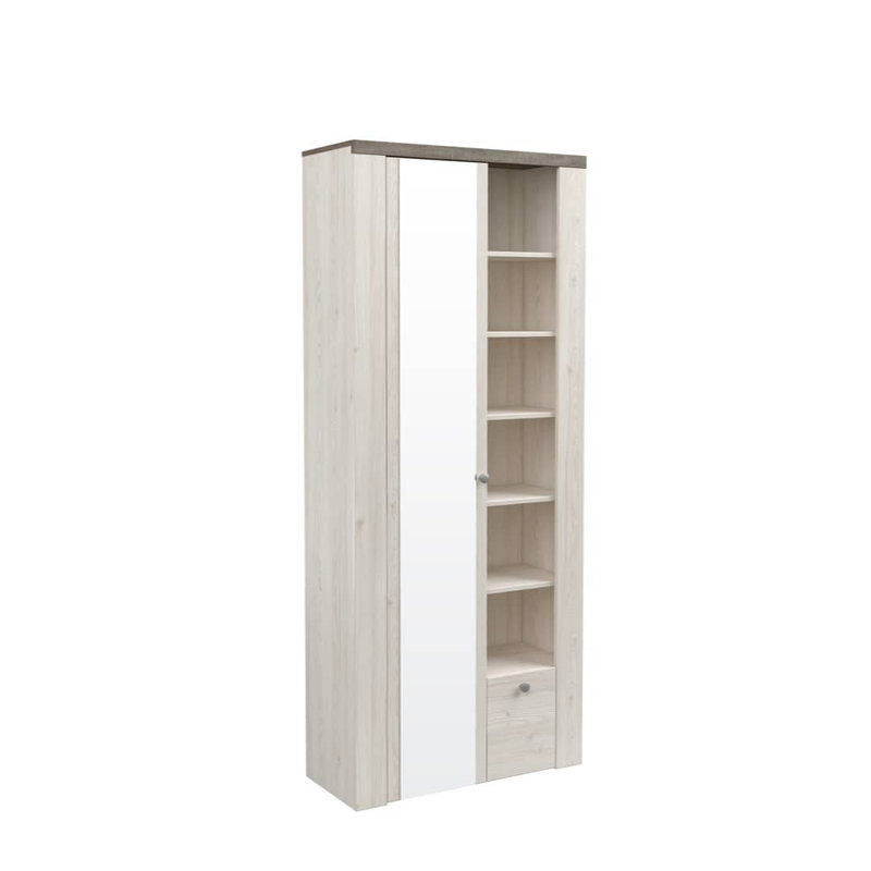 Sofronio Manufactured Wood Wardrobe, Sibiu Larche Oak