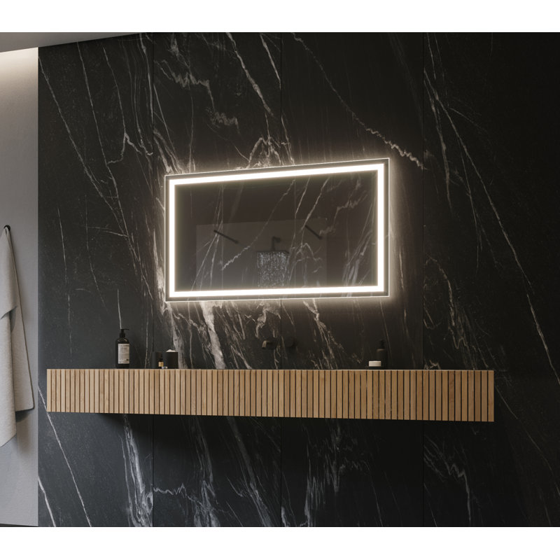 Harmony 30x45 Frameless Rectangular Illuminated Vanity Mirror
