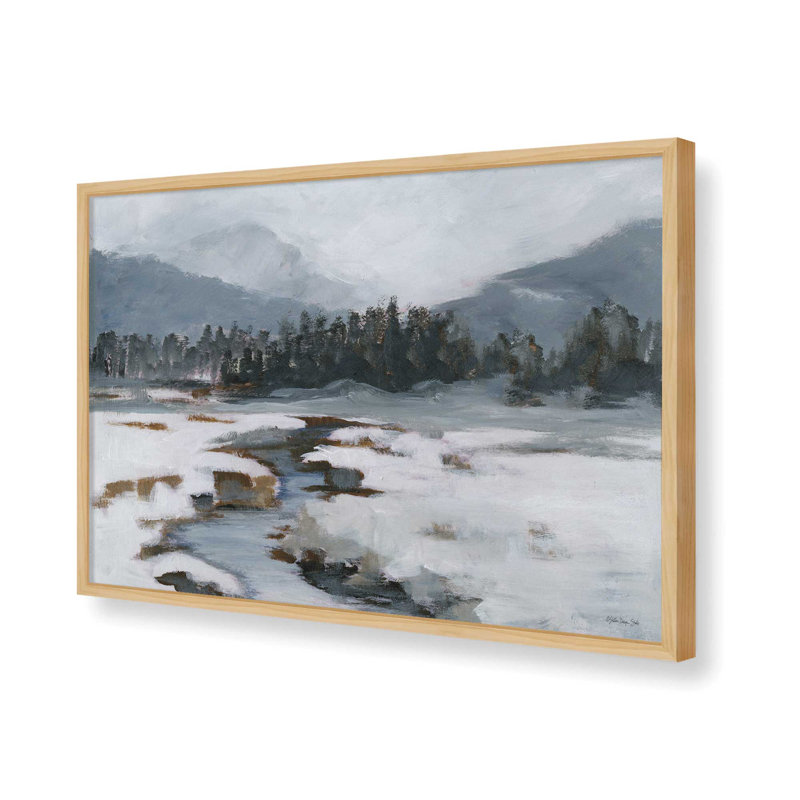 «Winter View» par Stellar Design Studio, reproduction d'art, Tanné, L 18 po x H 12 po, Impression encadrée