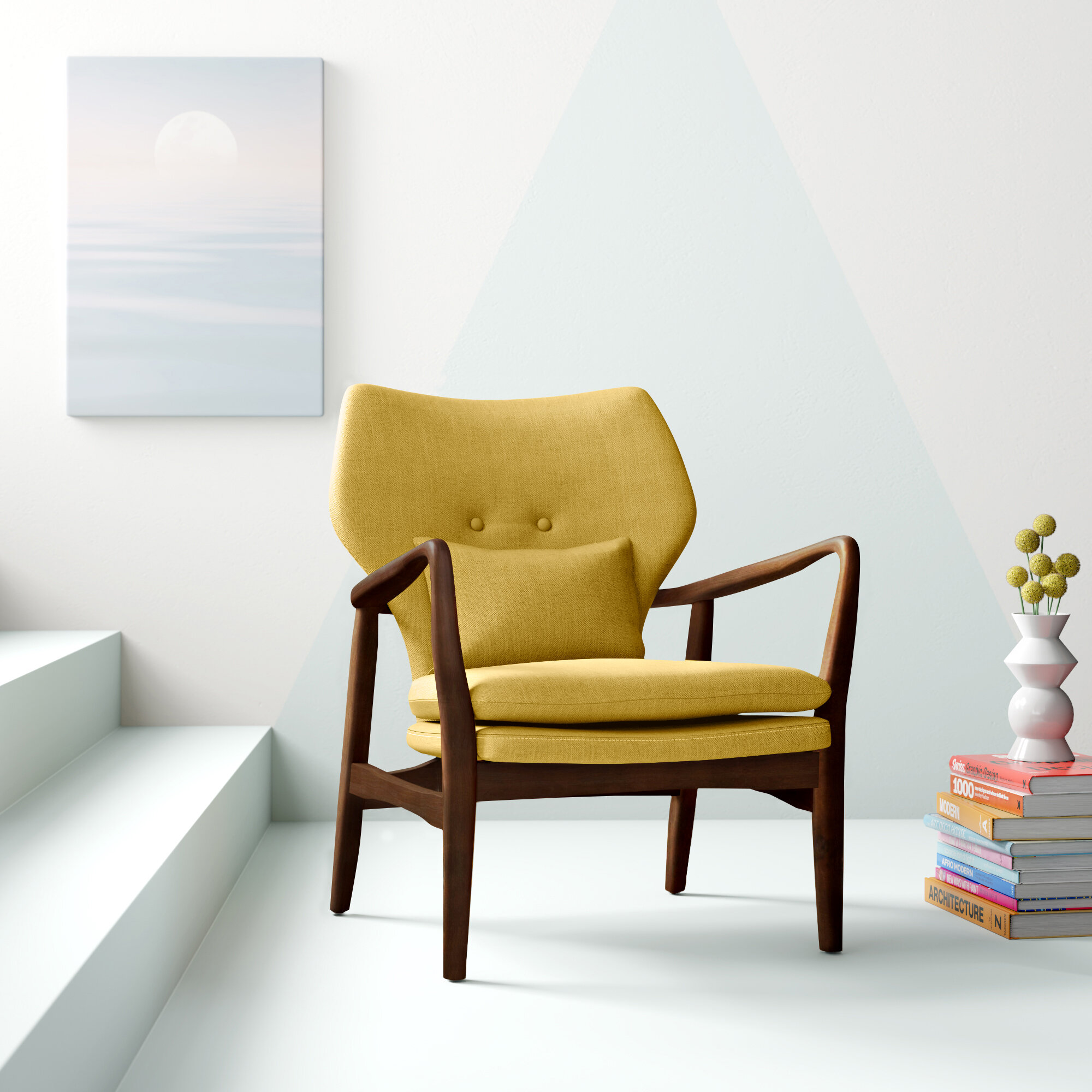 Amantha 24.02” Wide Tufted Armchair