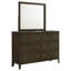 Commode à six tiroirs avec miroir: conçue pour la solidité et un rangement sophistiqué