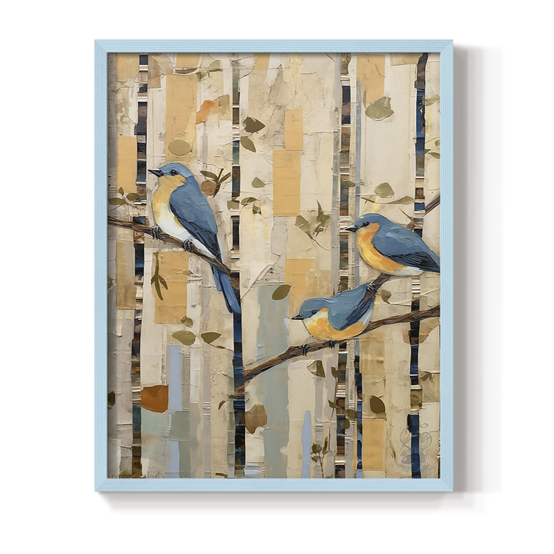 «ANIMALS Series Dxxiii», H 30 po x l 24 po, Bleu