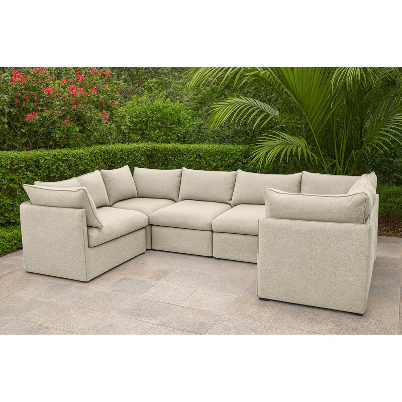 Canapé 6 pièces avec coussin Milk Living Source International Simon