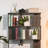 5-Tier Storage Geometric Bookcase,Open Shelf Simple Compartment Display Bookshelf Stand-4627229
