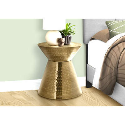 Table d'appoint tambour 22 po - table d'appoint / table de chevet moderne en sablier pour le salon et la chambre à coucher, conception peu encombrante, assemblage facile
