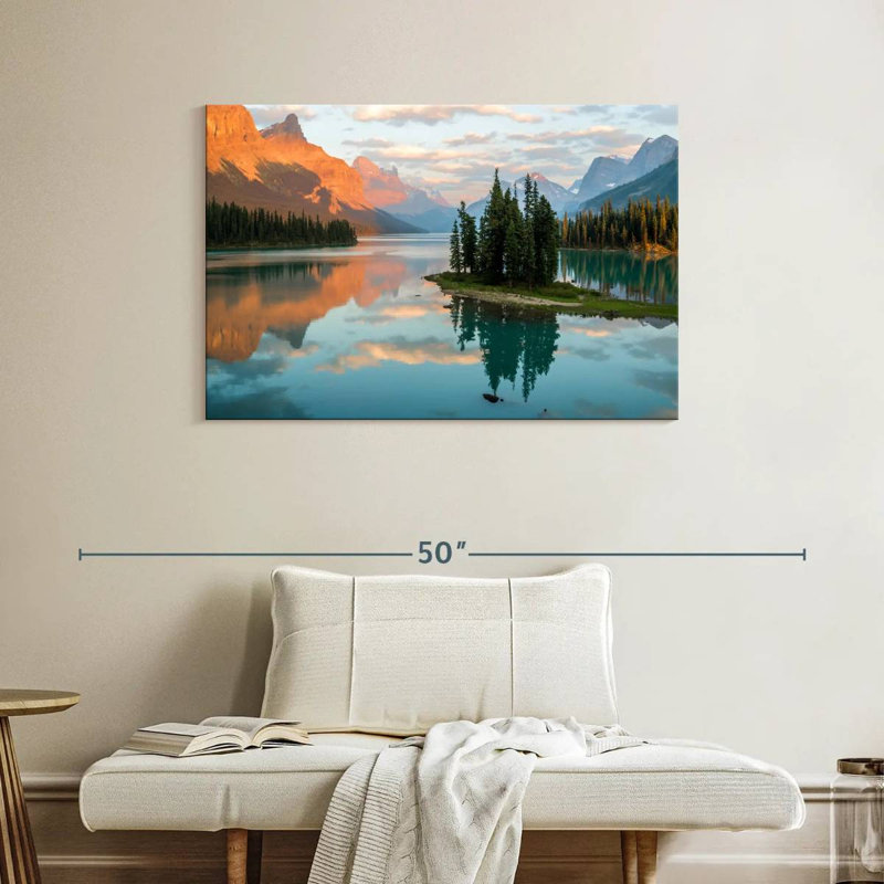 Alvord Maligne Lake Spirit Island, H 26 po x l 39 po