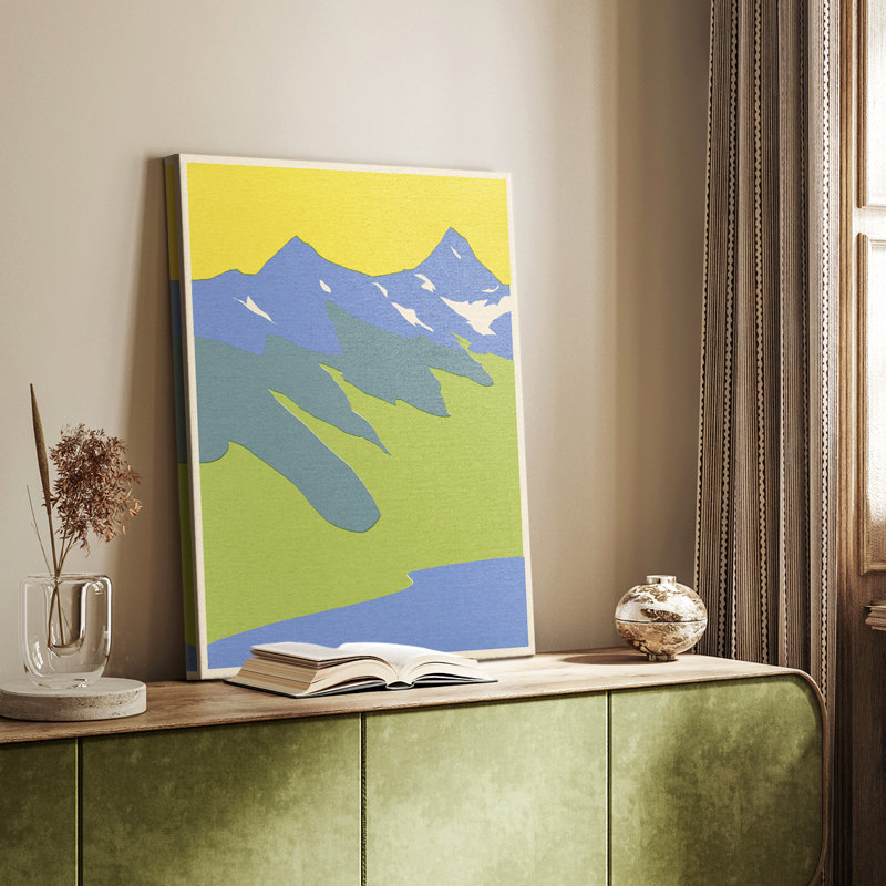 Bright Glacial Lake II - galerie sur mesure Cavas, H 60 po x l 40 po