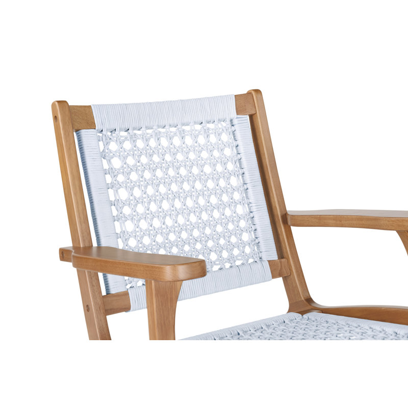 Mishka 28" W Armchair, Natural, White