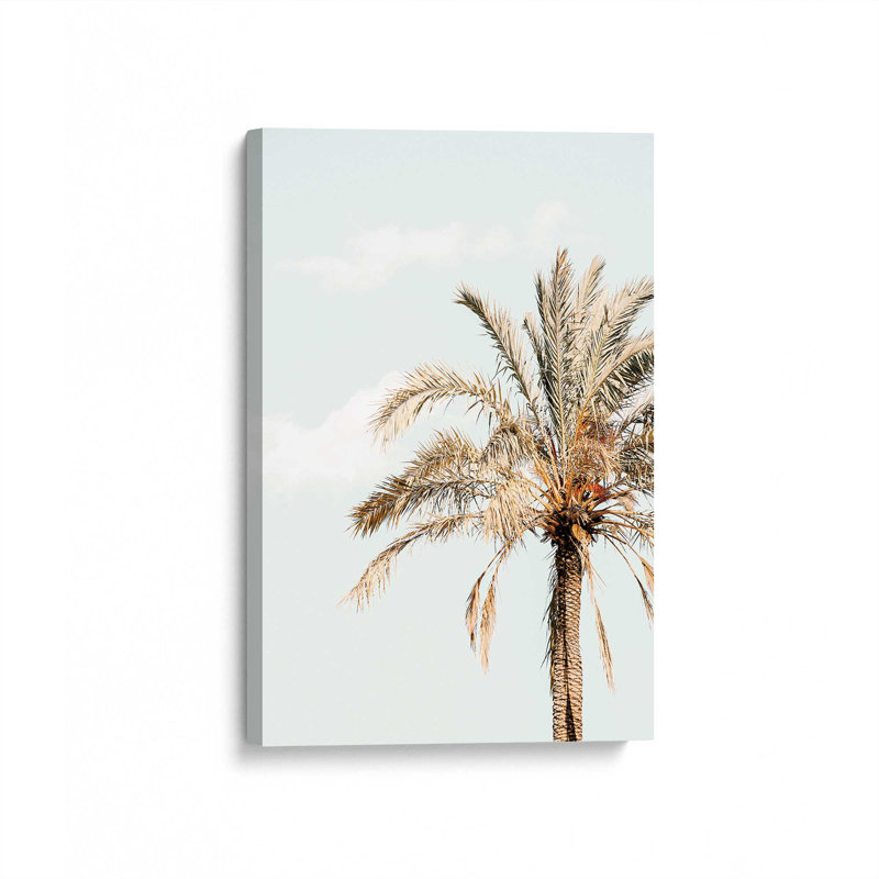 Impression sur toile Golden Palm View, H 18 po x l 12 po x P 1,25 po, Toile tendue