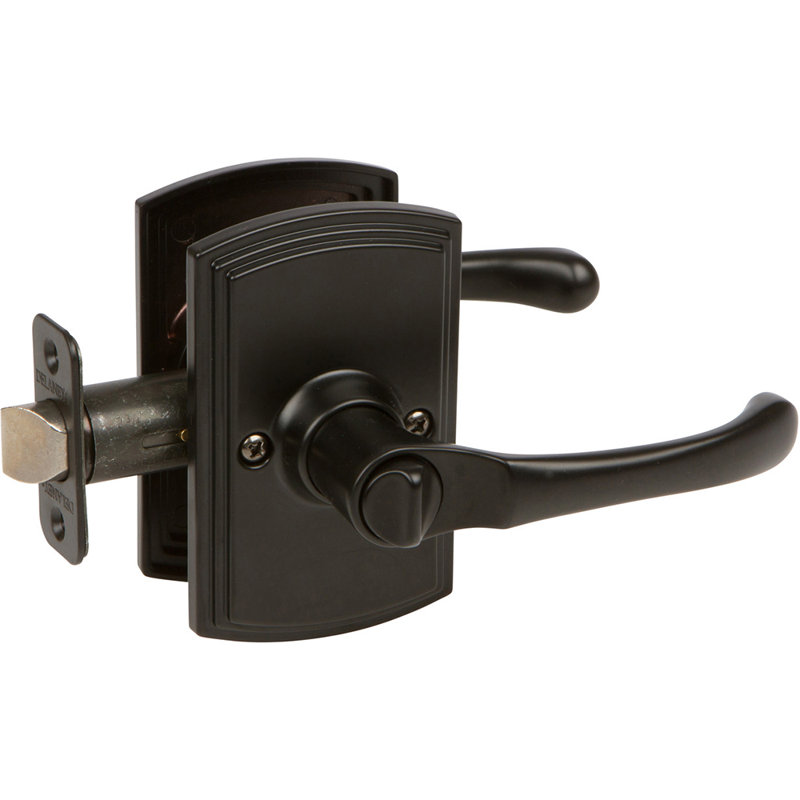 Privacy (Bed & Bath) Door Lever, Black