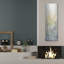 «Wildflower Panel II» par Tim O'Toole, art mural en métal, 16 po x 48 po par Tim O'Toole