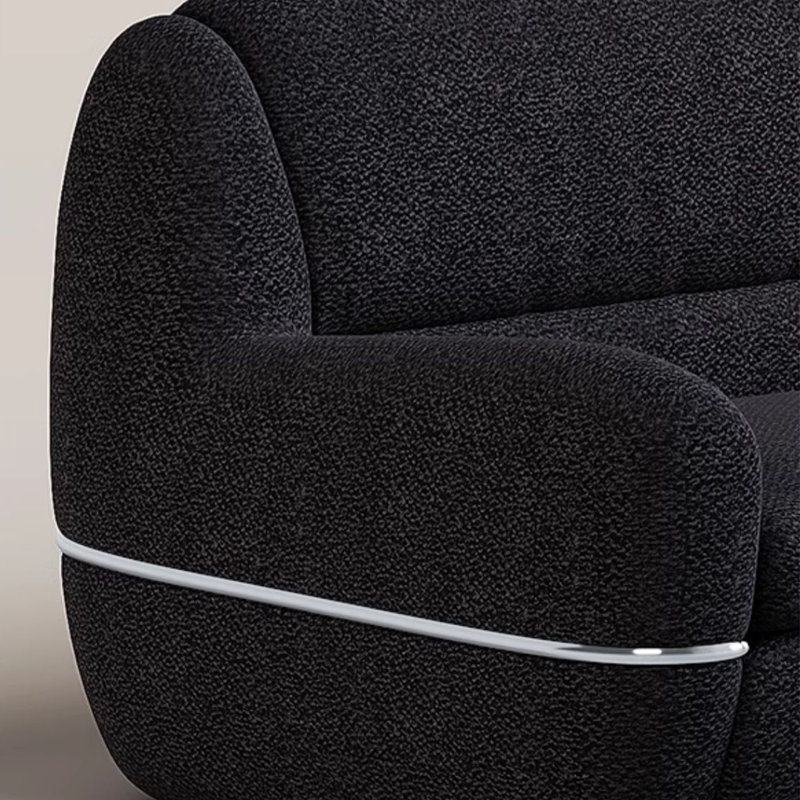 Canapé rétro en tissu de style wabi-sabi, H 33,85 po x l 90,55 po x P 38,18 po