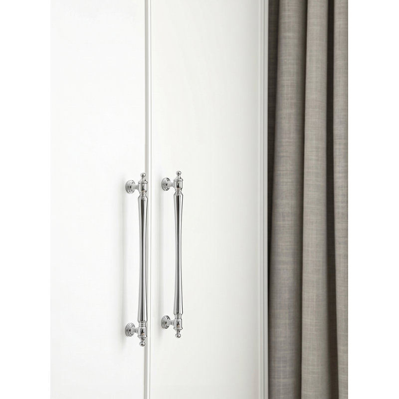 Ensemble de poignées de bar élégantes, 7.56", Chrome poli
