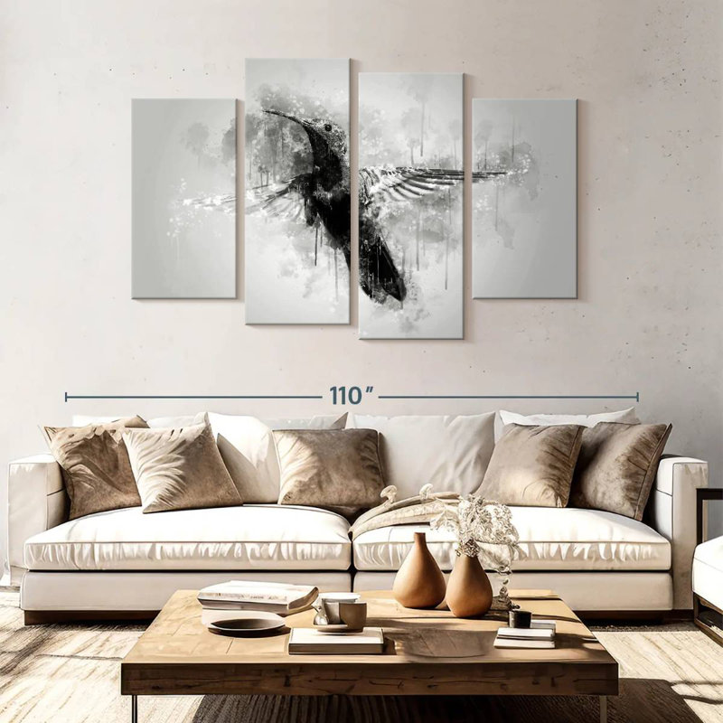 Brampt Small Hummingbird Black And White