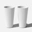 Pot de fleurs intérieur / extérieur en plastique 26,6 po Demi-97572984-97572985