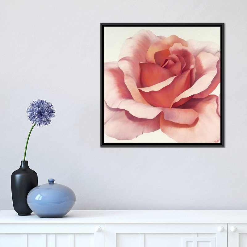 « magnificence iv », impression sur toile, H 18 po x l 18 po x P 1,5 po, Toile avec cadre noir, Pas de tapis