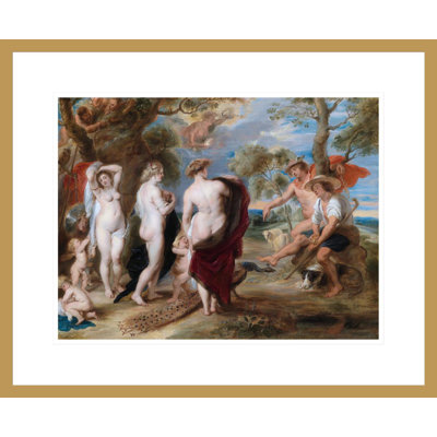 «The Judgement of Paris» par Peter Paul Rubens, impression giclée encadrée